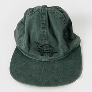 Camel Vintage 1990's Cigarette Cap Hat Faded Green Adjustable Buckle Strap Back
